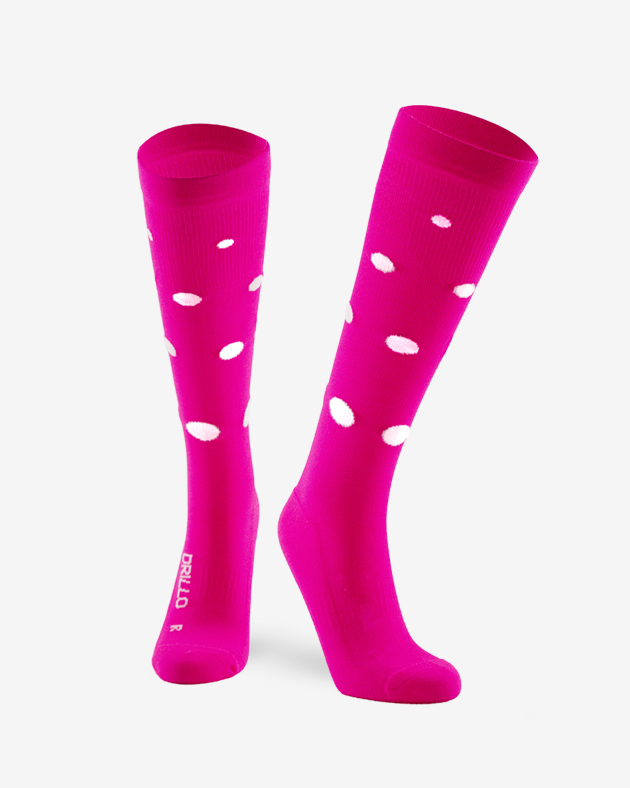 Set kompresek a růžové čelenky Stripe pink